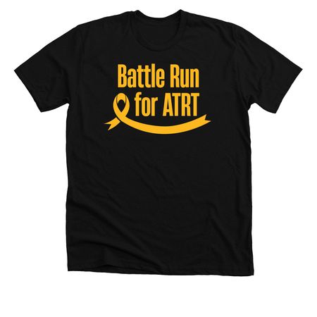 Battle Run for ATRT, a Solid Black Blend Premium Unisex Tee
