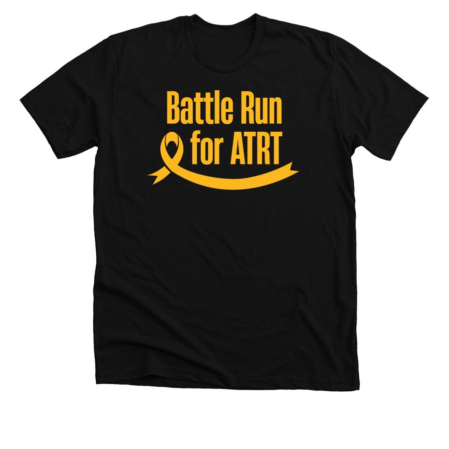 Battle Run for ATRT, a Solid Black Blend Premium Unisex Tee