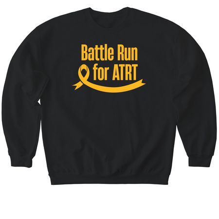 Battle Run for ATRT, a Black Softstyle Crewneck Sweatshirt