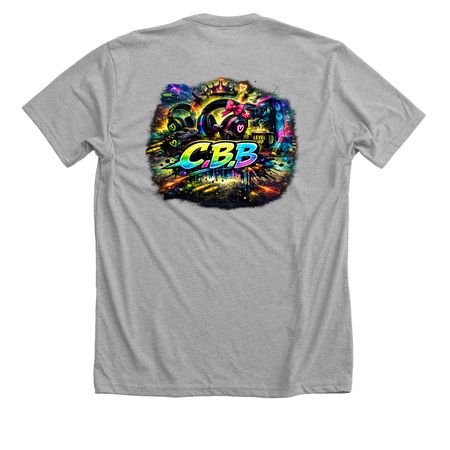 Cunt Bag Bitch, a Athletic Heather Premium Unisex Tee (back-view)