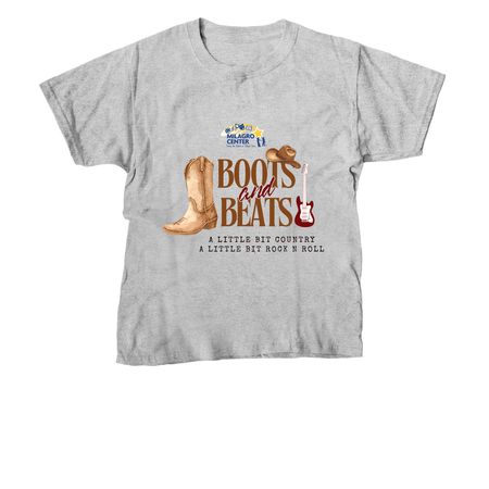 Boots and Beats, a Sport Grey Youth Unisex Tee