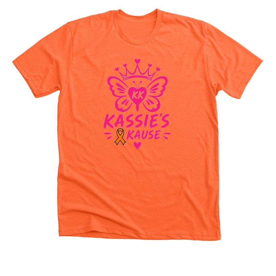 Kassie?s Kause&nbsp;, a Heather Orange Premium Unisex Tee
