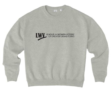 LWV GGF, a Heather Grey Stanley/Stella Ledger Dry Crewneck Sweatshirt