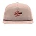 The Lucky Babe Hat ?, a Pale Peach/ Maroon Printed Umpqua Snapback Cap