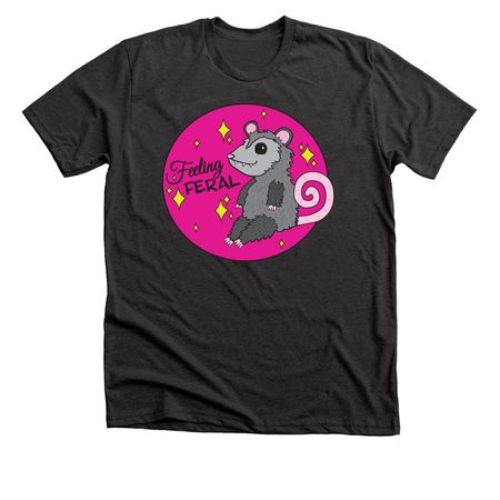 Feeling Feral, a Dark Grey Heather Premium Unisex Tee