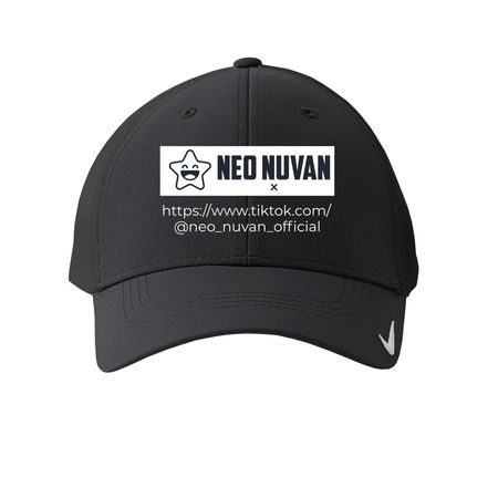 Nuvan Hat, a Anthracite Printed Nike Dri-FIT Legacy Performance Cap