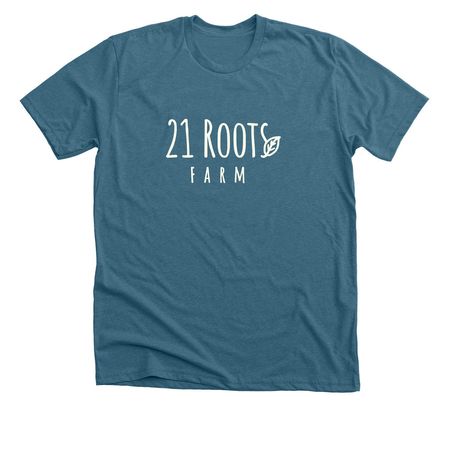 Wear Your Roots, a Heather Deep Teal Premium Unisex Tee