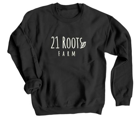 Wear Your Roots, a Black Crewneck Sweatshirt