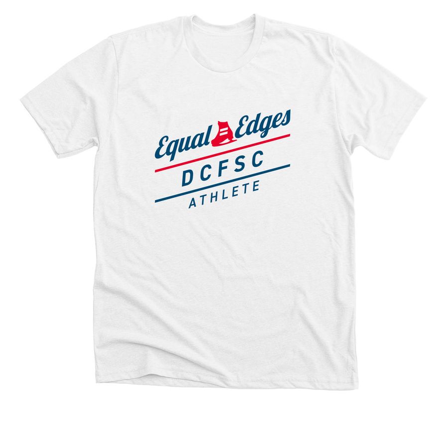 Standard Logo - ATHLETE, a Solid White Blend Premium Unisex Tee
