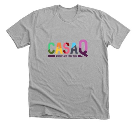 Casa Q T's, a Athletic Heather Premium Unisex Tee