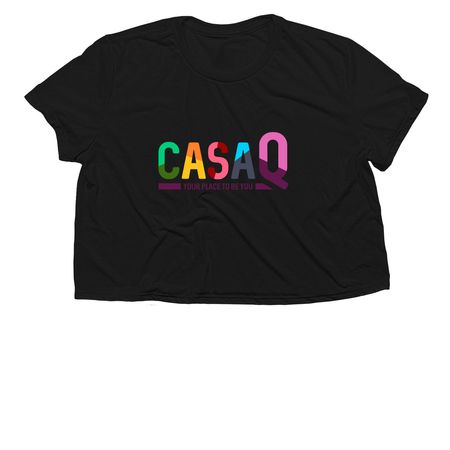 Casa Q T's, a Black Women?s Flowy Cropped Tee