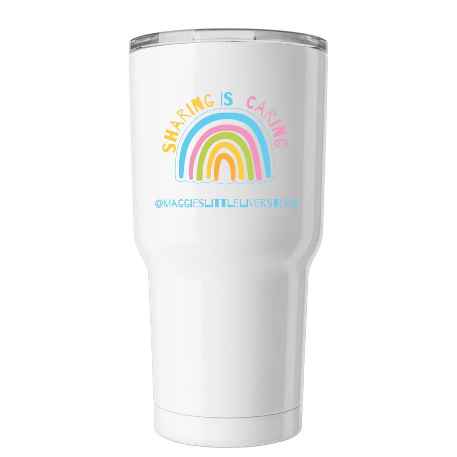 Team Maggie, a White Insulated Tumbler