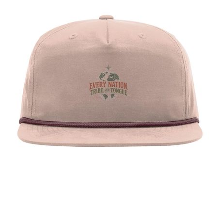 Hats, a Pale Peach/ Maroon Printed Umpqua Snapback Cap