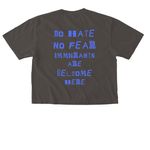 ICE OUT, a Pepper Comfort Colors Boxy Tee (back-view)