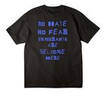 ICE OUT, a Black Unisex Heavyweight Tee (back-view)