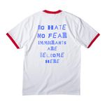 ICE OUT, a White/ Red Cotton Ringer Tee (back-view)