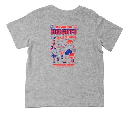 Toddler Tee, a Heather Toddler Tee (back-view)