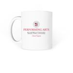 SHU Choirs Parent Mug, a White Coffee Mug (back-view)