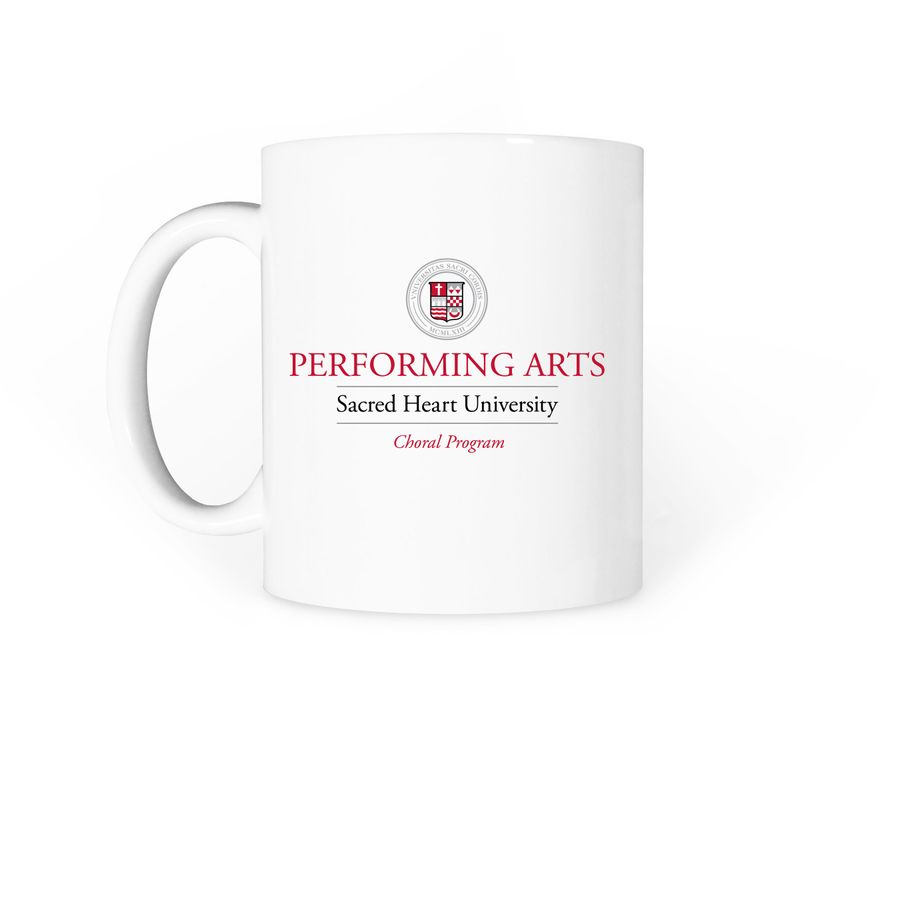 SHU Choirs Parent Mug, a White Coffee Mug (back-view)