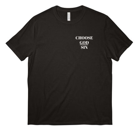 Choose God over sin Month, a Deep Black All-American Unisex Tee