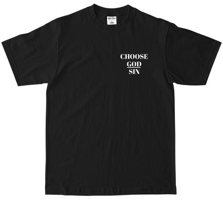 Choose God over sin Month, a Black Max Heavyweight Tee