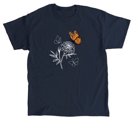 Bishop's Butterflies: PAIL Awareness, a Navy Classic Unisex Tee