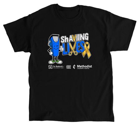 St. Baldrick's ShAVING LIVES team shirt, a Black Classic Unisex Tee