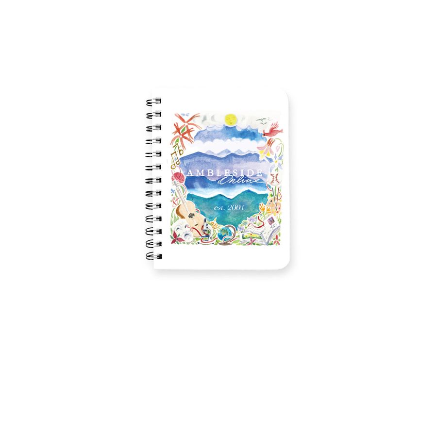 AmblesideOnline, a White Spiral Notebook