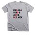 Name Stack (black font), a Athletic Heather Premium Unisex Tee