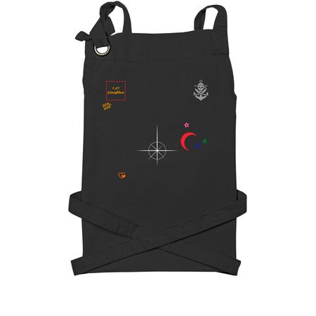 Work Apron, a Black Cotton Canvas Pocket Apron