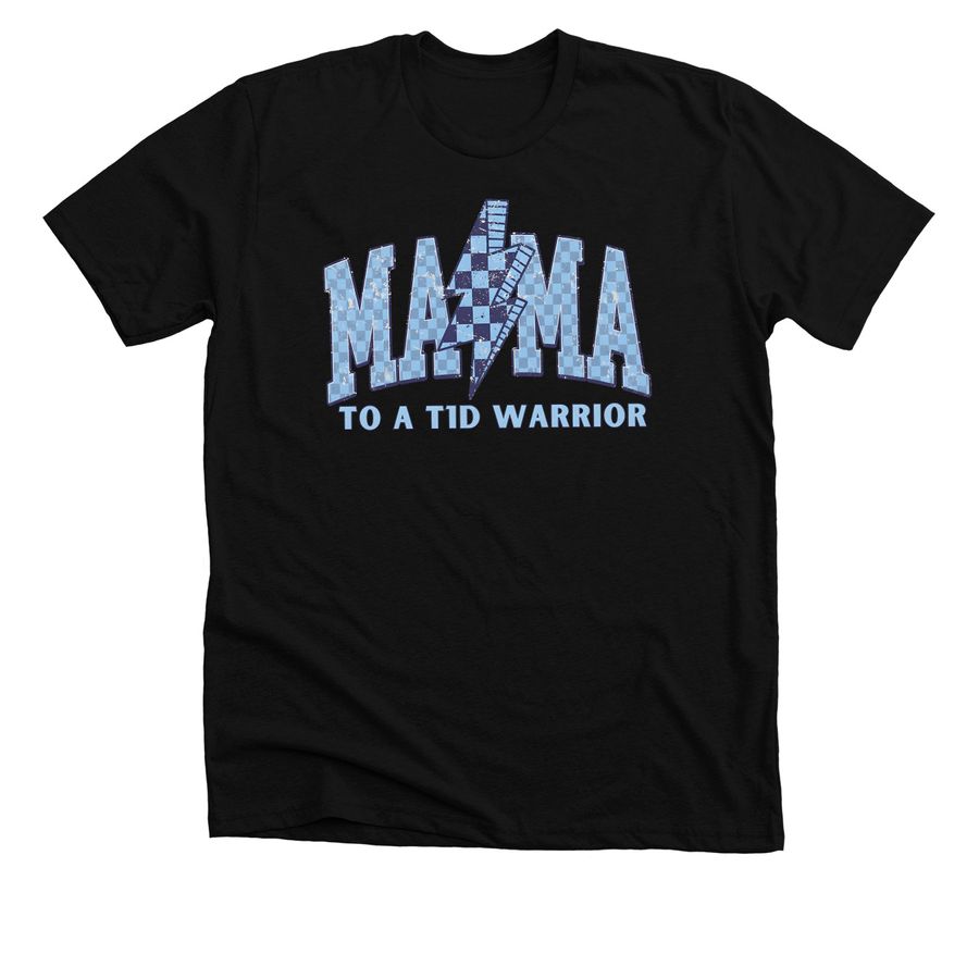 T1D MAMA!, a Solid Black Blend Premium Unisex Tee