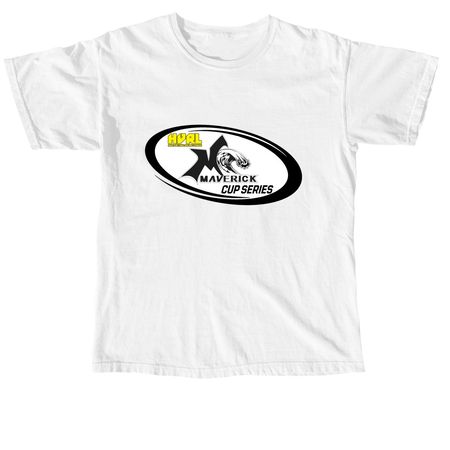 HVRL Maverick Cup Series Logo Shirt, a White Comfort Colors Unisex Tee
