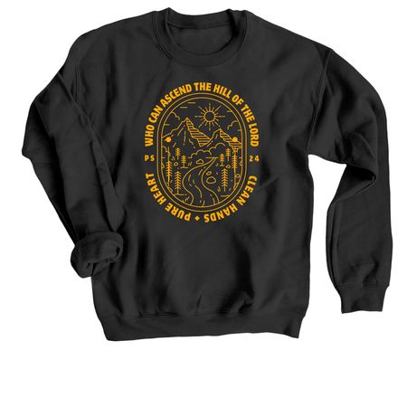 Psalm 24, a Black Crewneck Sweatshirt