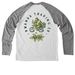 RTC Merch for Mwito, a Aluminum Grey/ Bright White Allmade Eco Triblend Colorblock Raglan Long Sleeve Tee (back-view)