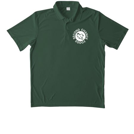 Polo, a Forest Green Unisex Performance Polo