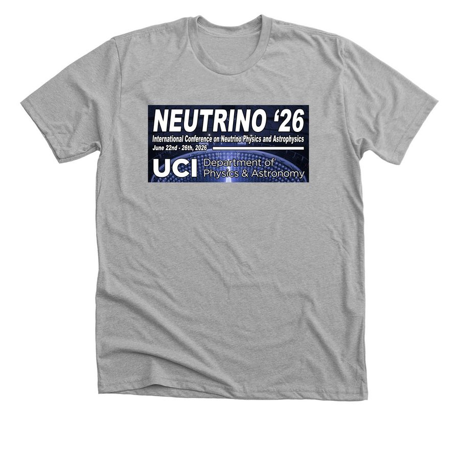 Neutrino 2026 Merch, a Athletic Heather Premium Unisex Tee