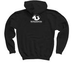 Boo-P Halloween, a Black Youth Pullover Hoodie (back-view)