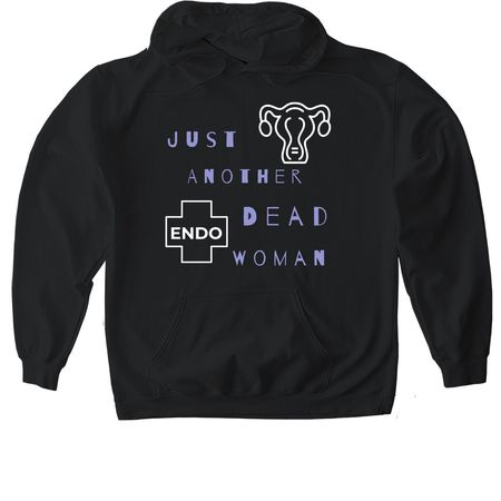 Just Another Dead Woman-Endo, a Black Gildan Softstyle Pullover Hoodie