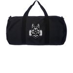 Feral Fit Canines, a Black Day Tripper Duffel Bag (back-view)