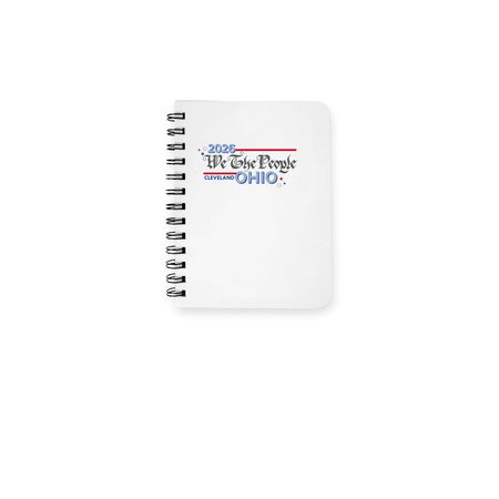 CLEVELAND Notebook - WTP OH, a White Spiral Notebook