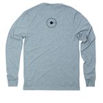 NYBA KYUDO-SHICHIDO: THE SEVEN COORDINATIONS, a I Like You Blue Allmade Eco Triblend Long Sleeve Tee (back-view)