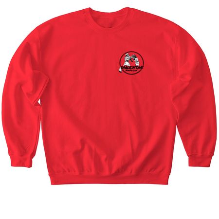 ESBC front and back logo&nbsp;, a Red Softstyle Crewneck Sweatshirt