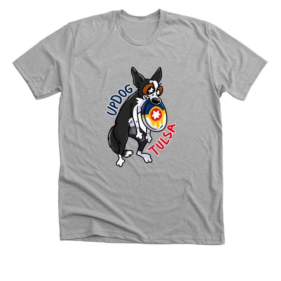 UpDog Tulsa, a Athletic Heather Premium Unisex Tee