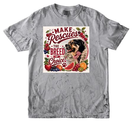 Make Rescues The Breed Of Choice With Fruity&nbsp;, a Smoke Comfort Colors Colorblast Tee