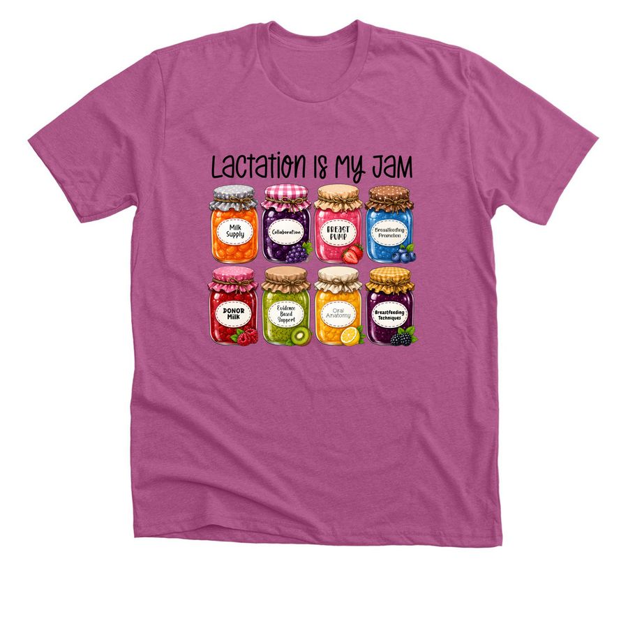 World Breastfeeding Week, a Heather Magenta Premium Unisex Tee