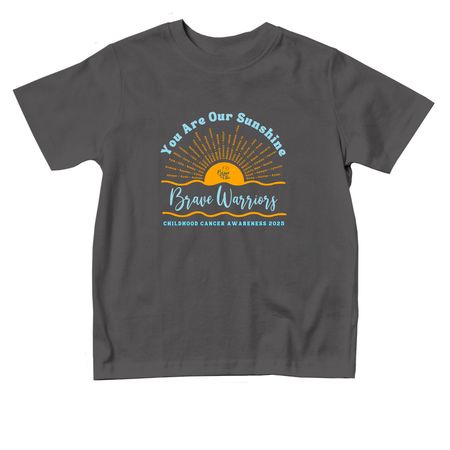 2025 Childhood Cancer Awareness Toddler Tees&nbsp;, a Charcoal Toddler Tee