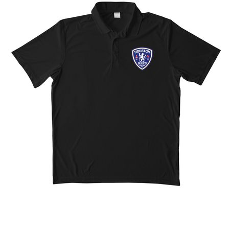 HB Performance Polo, a Black Unisex Performance Polo