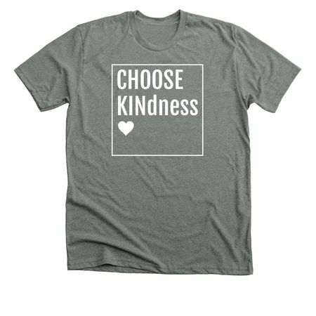Choose KINdness, a Deep Heather Premium Unisex Tee