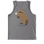 No Hard Feelings Tees + Sweats, a Aluminum Grey Allmade Eco Triblend Tank (back-view)