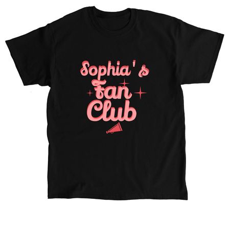Sophia's fan club, a Black Classic Unisex Tee